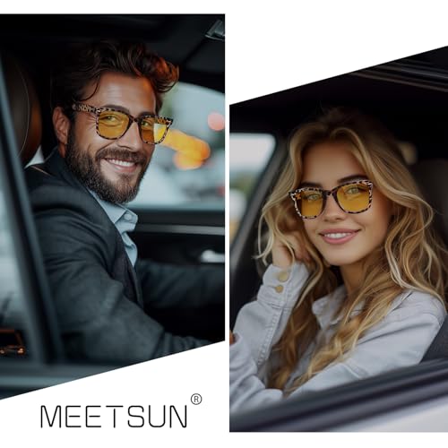 Image of MEETSUN Polarized Sunglasses for Women Men Classic Retro Square Frame Driving Sun Glasses UV Protection