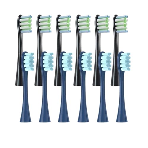 �����p�u���V�w??�b�h 5/12 �AOclean X/X PRO/Z1/F1/One/Air 2/SE �\�t�g�u���V���t�B���m�Y���^��тƌ݊�������(6Black6Blue)