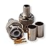Besmelody 10-Pack Professional RG59/62 BNC Male Crimp-On Connector for CCTV Coaxial Cables