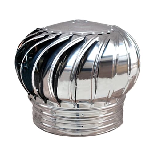 Hotte de cheminée rotative 350mm en acier inoxydable pour ventilation
