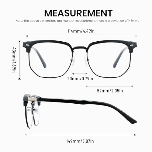 Cyxus Photochromic Blue Light Glasses for Men Women UV Protection Black — view 6