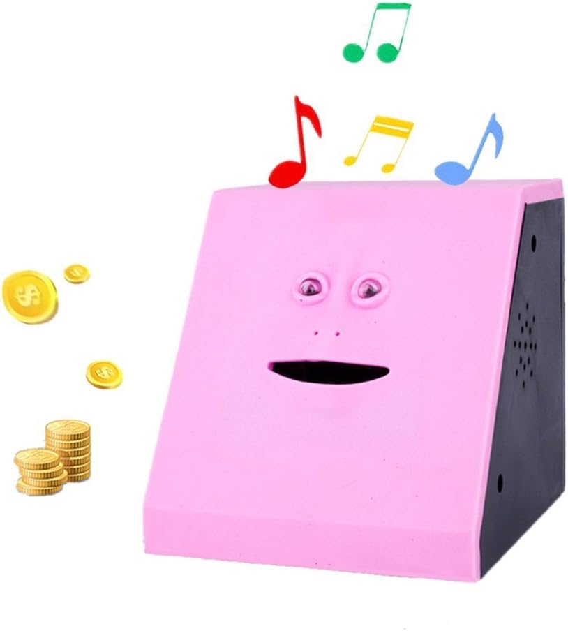 WeFoonLo Novelty Coin Money Eating Musical Face Bank