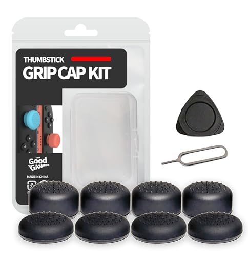 �t���[�N FREEK �O���b�v �L���b�v 8�� Switch 2 Joy-Con 2 �R���g���[���[�p�i�L���b�v�F�ʌ^ �n�C�^�C�v ���[�^�C�v/�F�F�u���b�N�jGrip Cap Kit �Q�[�� �X�e�B�b�N �G�C�� ���� FPS �A�V�X�g - The Good