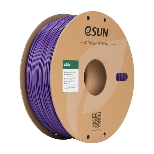 eSUN ABS+ Filament 1.75mm, 3D Printer Filament ABS Plus, Dimensional Accuracy +/- 0.05mm, 1KG Spool (2.2 LBS) 3D Printing Filament for 3D Printers, Purple