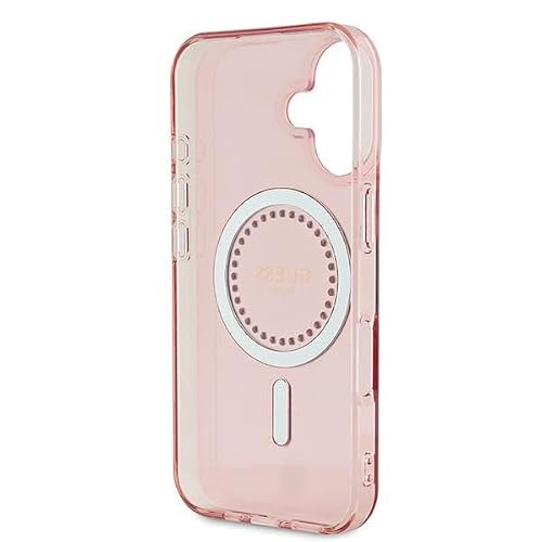 Coque pour iPhone 16 Guess IML Strass MagSafe GUHMP16SPFTDTEP - vue 7