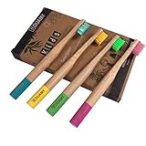 CEPILLOS DE DIENTES DE BAMBU INFANTILES - Nuestros cepillos dentales de Bambú para niños tienen unas cerdas naturales y vegetales de suave y media dureza, perfectas para proteger las encías de los más pequeños.