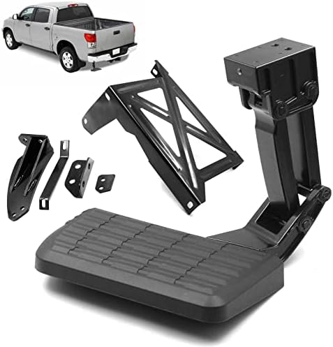 Bed Step Compatible with Toyota Tundra 2014 2015 2016 2017 2018 2019 2020 2021 Folding Truck Step Bumper Tailgate Step Replace#  PT392-34140 75316-01A