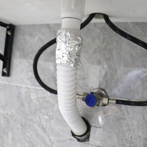 XHYASD 2 Rollen Aluminium Klebeband, 50mm x 50m Hitzebeständiges Aluband Selbstklebend, Wasserdichtes Alu Klebeband zum Versiegeln Isolierung und Reparieren