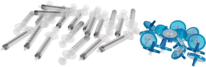 tCheck Syringe & Filter Refill Set – Optimized for tCheck Portable Potency Tester - Achieve Superior Testing Accuracy - 30x .22um Filters, 30x 1mL Syringes, & 1x 10mL Syringe