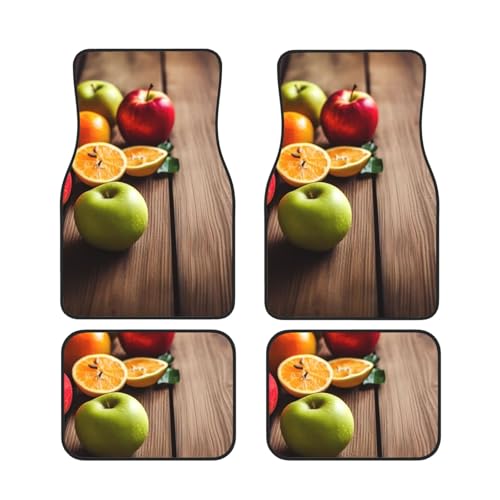 Tapis de sol de voiture universels haut de gamme au design bois antidérapant