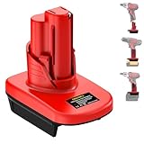 ZWDXRB for Milwaukee Battery Adapter, Convert for M18 to Work for M12 Tool Battery Adapter,Convert for Dewalt Battery Work for M12 Tool Adapter