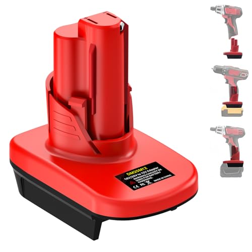 for Milwaukee Battery Adapter Convert for M18 to Work for M12 Tool Battery Adapter Convert for Dewalt Battery Work for M12 Tool Adapter