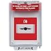 Safety Technology International, Inc. STI-13010FR Universal Stopper®, Flush Mount and Fire label, Indoor/Outdoor Protective Polycarbonate Cover for Pull Stations or Call Points, Red