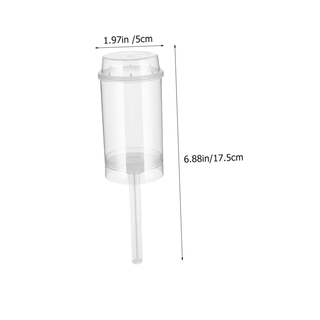 SOLUSTRE 20Pcs Cake Push Holders Portable Round Push Cup Containers for Ice Desserts and DIY Treats Easy to Fill and Reusable Cake Holder