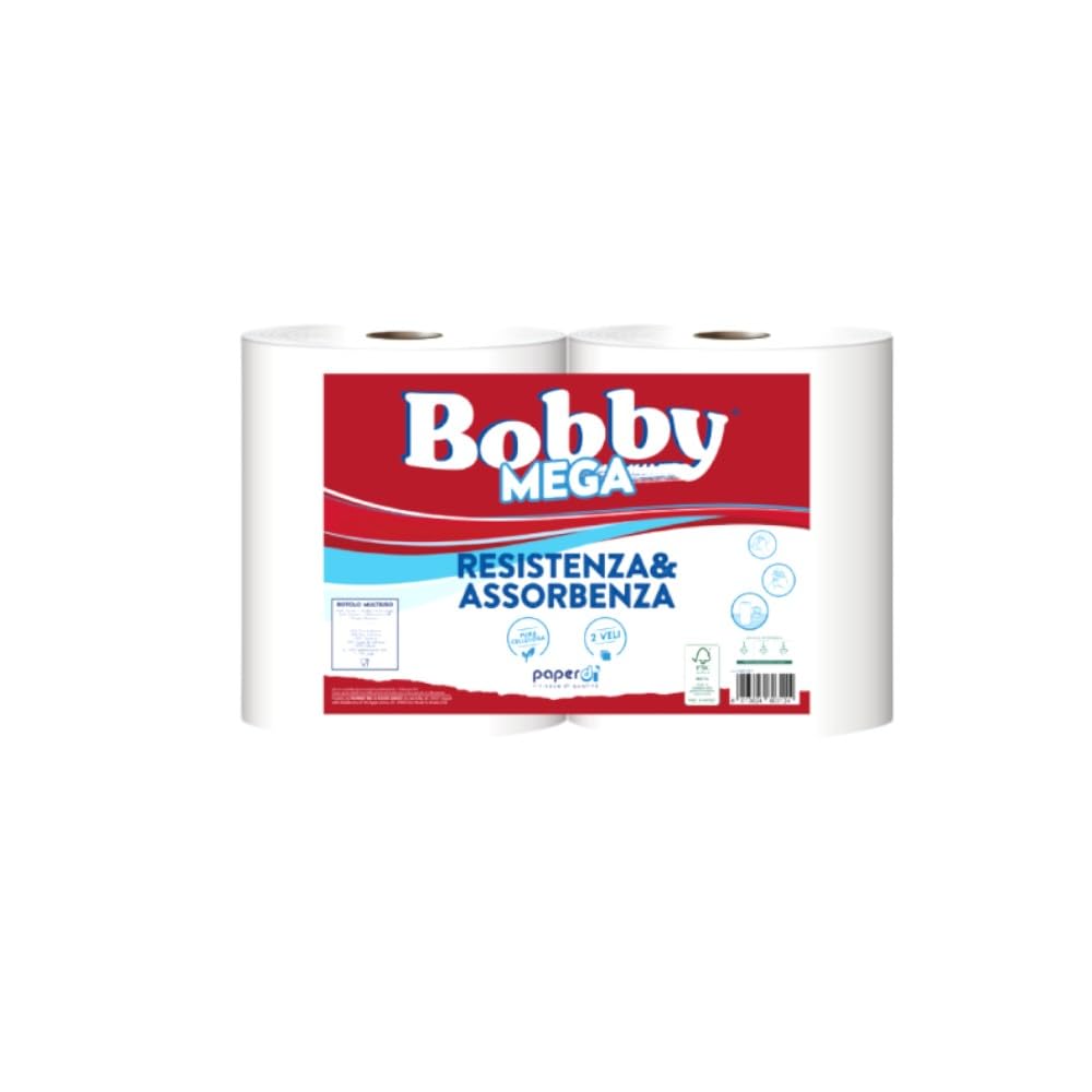 4 Coppie di rotolone asciugatutto – Bobby Mega (4)