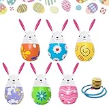 イースター インフレータブル デコレーション,6個セット屋内屋外パーティ用PVC製おもちゃ - インフレータブル イースター エッグ トイ | 休日 農家 アパート 庭 中庭 芝生 パティオ バルコニー テラス 用