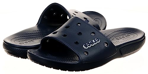 Crocs Unisex Classic Slide Sandals, Navy, 6 Men/8 Women #TOP7