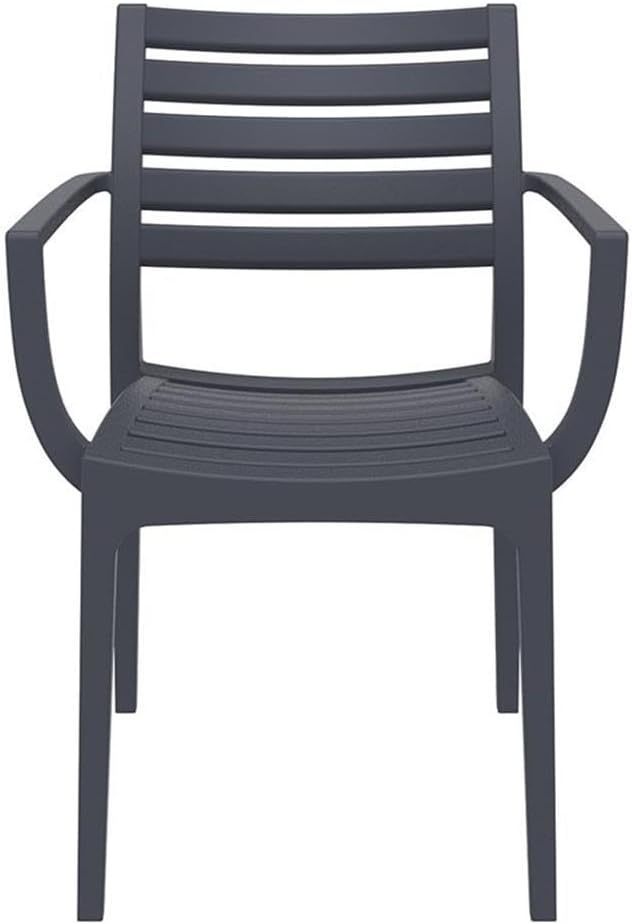 Compamia Artemis Outdoor Dining Arm Chair (Set of 2) - Dark Gray