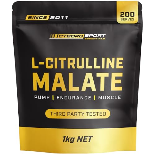 L-CITRULLINE MALATE 1kg - 6 Month Supply - Pump - Endurance - Muscle by Cyborg Sport