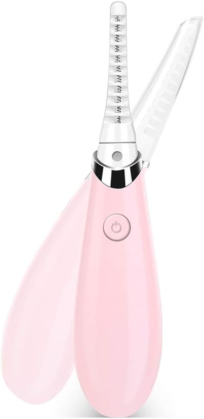 Heated Eyelash Curler, Acavado Electric Eyelash Curler Electronic Eye Lashes Curling Comb Quick Heating Long Lasting USB Rechargeable Natural