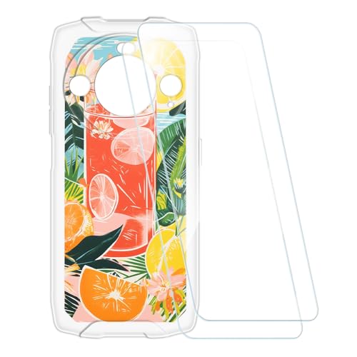 ESACMOT �v�����g�P�[�X + 2�������K���X�t�B���� Blackview BV9300 Pro �Ƃ̌݊�������, �Ռ��z���\�t�g�J�o�[ HD�N���A (�T�}�[�^�C��)