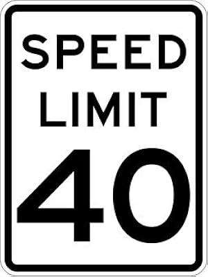 STOPSignsAndMore - R2-1 40-MPH SPEED LIMIT H.I.P. Signs - 18x24-3M High Intensity Prismatic Reflective | Rust Free Aluminum