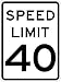 STOPSignsAndMore - R2-1 40-MPH SPEED LIMIT H.I.P. Signs - 18x24-3M High Intensity Prismatic Reflective | Rust Free Aluminum