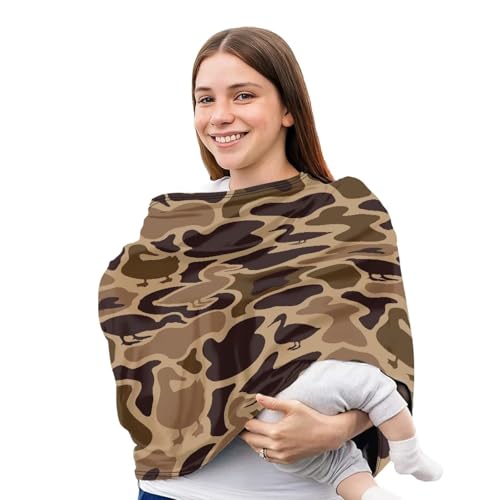 Image of Car Seat Cover Baby, Duck Camo Soft Carseat Covers Stretchy Breathable Infant Car Seat Canopy Covers for Newborn Girls Boys Newborn Essentials
