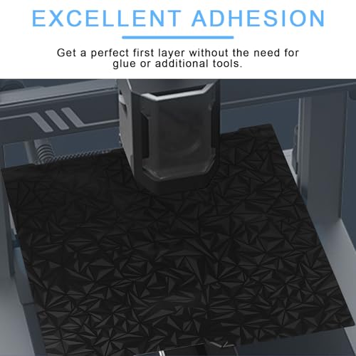 Trendecor 256x268 mm PEO + PET Doppelseitige Druckplatte Federstahl Druckbett Kompatibel für Anycubic Kobra 3, Kobra 3 V2 3D, Kobra 3 ComboDrucker Plattform