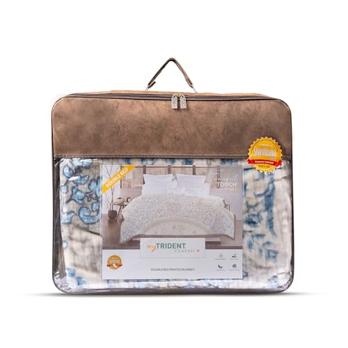 Image of MYTRIDENT Blanket for Winter Double Size, Classic Tranquil Touch Collection, 4 Kg Blanket Double - Allure