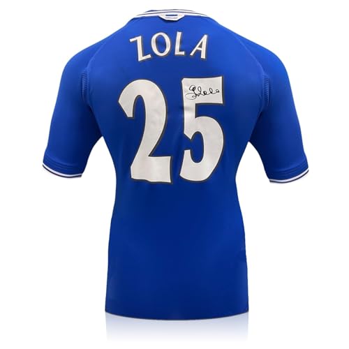 Exclusive Memorabilia Gianfranco Zola Signed Chelsea 2000 Soccer Jersey