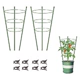 Mimeela Garden Plant Support Tomato Cage, Upgrade Trellis for Climbing Plants, Plant Trellis Kits (2 Pack-18)