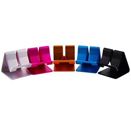 Honsky Solid Portable Universal Aluminum Desktop Desk Charging Stand Hands Free Mobile Smart Cell Phone Holder Tablet Display Stands, Cellphone Stand, Smartphone Mount Cradle, Gold #TOP5