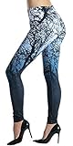 Ndoobiy Digital Printed Women’s Full-Length Workout Leggings Legging Thin Capris Pants L1 (Black...