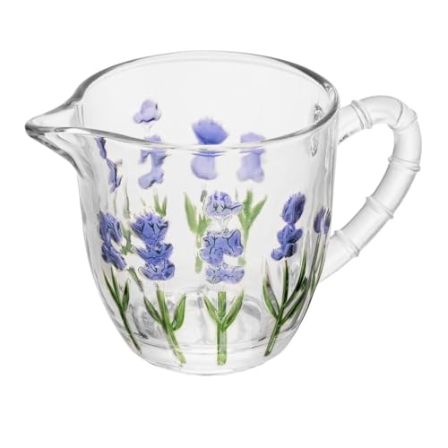 LYOR - Leiteira Lavanda Hand Painting 240ml Cristal LYOR - Leiteira Lavanda Hand Painting 240ml Cristal