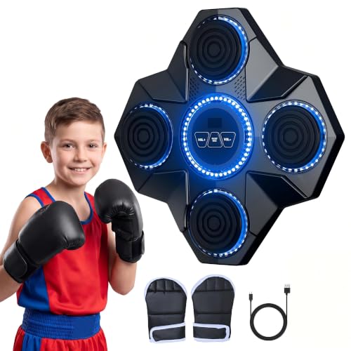 LOLBOX Music Boxing Machine, 4-TargetPunching Pad for Reaction Training |