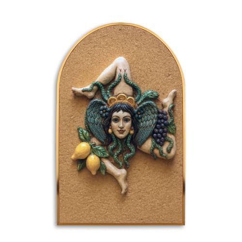 Large Trinacria Canvas Wall Art