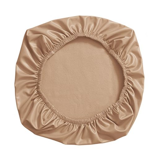 PINKTATA Waterproof Elastic Seat Cushion Cover PU Leather Office Computer Chair Protector Slip Resistant Removable Washable