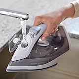 Philips Steam Iron Easyspeed, Steam Boost up to 100 gram, Ceramic Soleplate, Drip Stop, 4 Settings, 2000W, 220 ml Watertank, Integrated Waterspray, Grey (GC1751/89) - Image 7