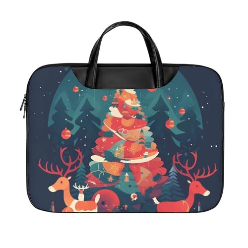 Bolsa para portátil impermeable de 17 pulgadas estilo Reindeer miniatura 1