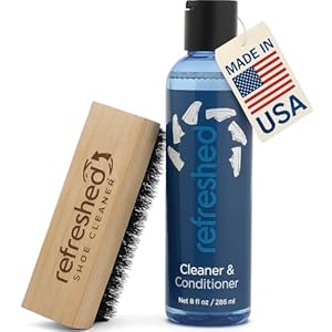 Starter Cleaning Kit – 1x Advanced Cleaning Solution, 1x Shoe Cleaning Brush For Suede, Leather, Canvas, and Mesh Shoes and White Sneakers.