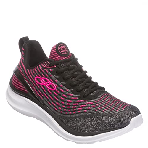 Tênis Delicate 4, Olympikus, Preto/Rosa, Feminino, 38