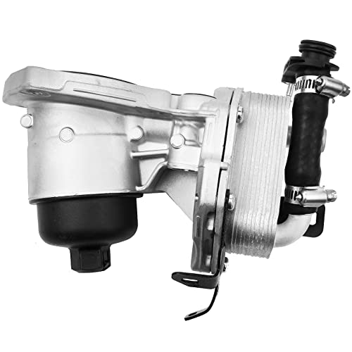 A-Premium Transmission Oil Cooler Filter Housing Assembly Compatible with Land Rover LR2 2008-2015 3.2L, LR2 2013-2015 2.0L, Gas, with Filter Housing by A-Premium - Image 2