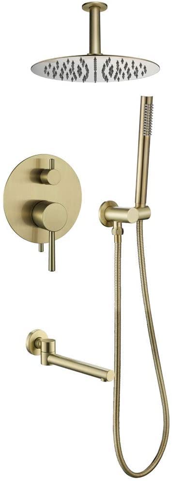Ensemble de douche or brossé pour une parenthèse de douceur et de relaxation absolue