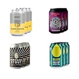 UK Alcohol Free Beer Box Mixed Case 12 Pack with Nirvana Stout, Big Drop Paradiso IPA, Tropical Drop Bear and Sober Brumie Pale