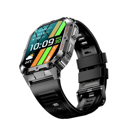 Armfit Smart watch Dome2 with Bluetooth Calling Smart watches for men and women, Fitness Tracker with Heart Rate Monitor Sleep Tracker and Waterproof (Black)