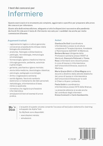 I Test Dei Concorsi Per Infermiere. Eserciziario. Ediz. Mydesk - 2