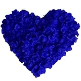 Henzxi 1000 Pcs Rose Petals, Artificial Flowers, Silk Petals, for Valentine Day Wedding Flower...