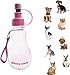 Choco Nose H258 Modern Pet Portable Water Bottle, Small-Sized Dog (Up to 12 lb), Cat, Rabbit, Small Animal Travel Drinker, BPA Free, No Drip, 8 Oz. Nozzle Diameter: 16mm (Baby Pink)