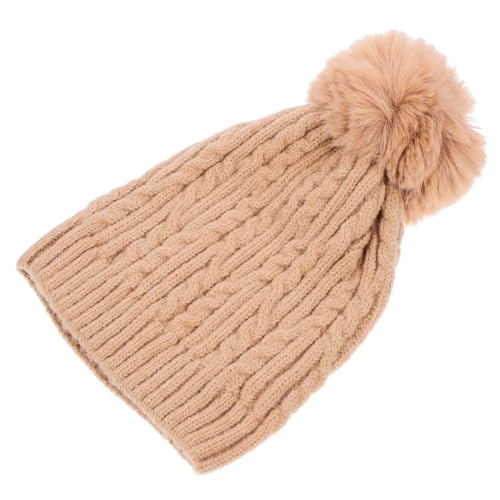GALPADA Warm Knitted Beanie Hat for Women Cap Retro Style Soft Material Adjustable Size